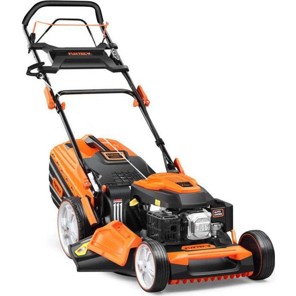 Tondeuse thermique autotractée PRO 53cm 196cm3 – FUXTEC FX-RM5396P – 60 L Easy Clean