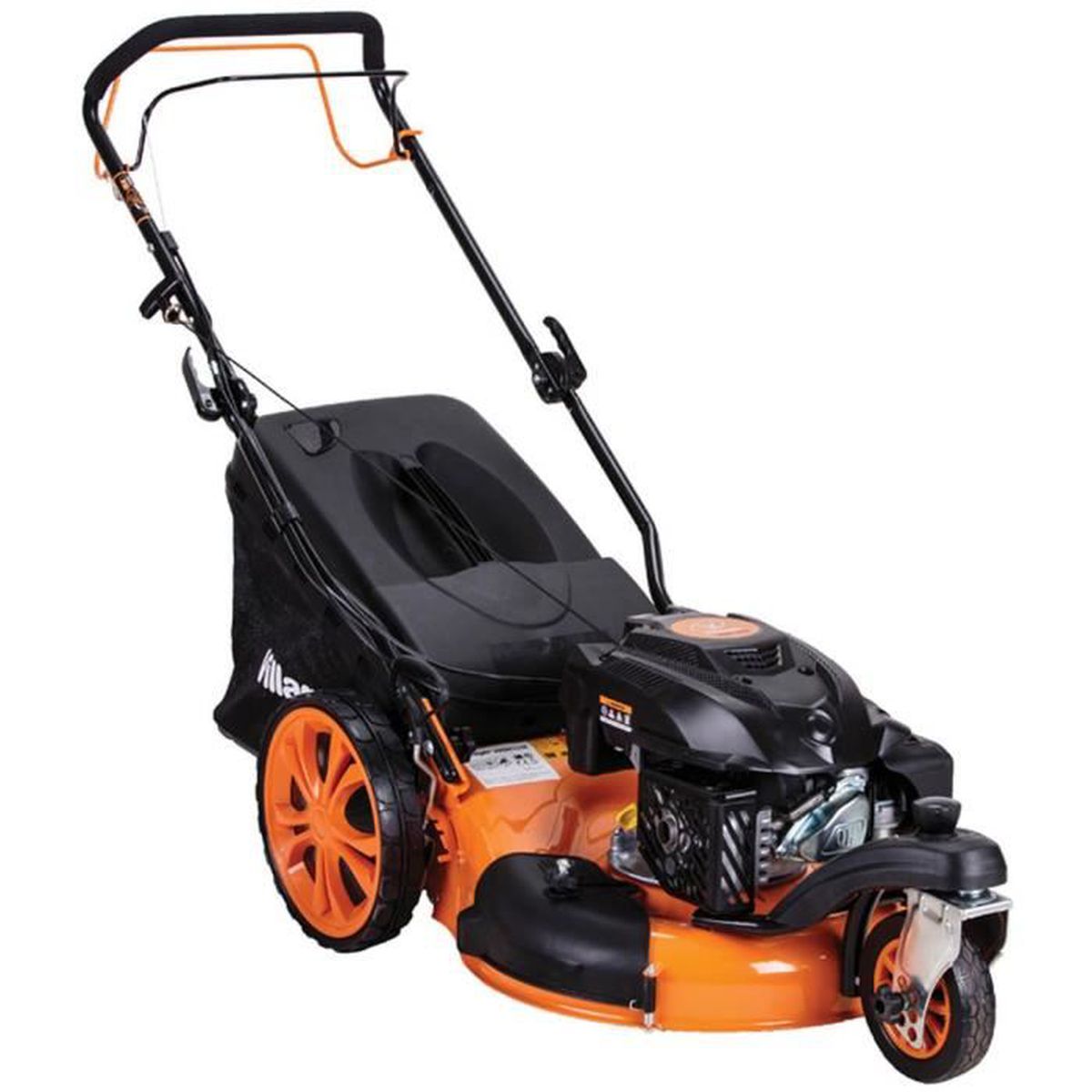 Tondeuse thermique mulching tractée 150cc 4,3cv 3 roues coupe 51cm VILLAGER VRSH555R – Image 2