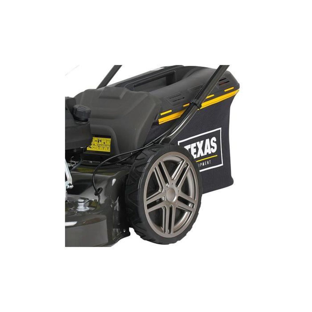 Tondeuse thermique tractée 139 cc 3 roues coupe 46cm mulching TEXAS Premium 4675TR/W – Image 4