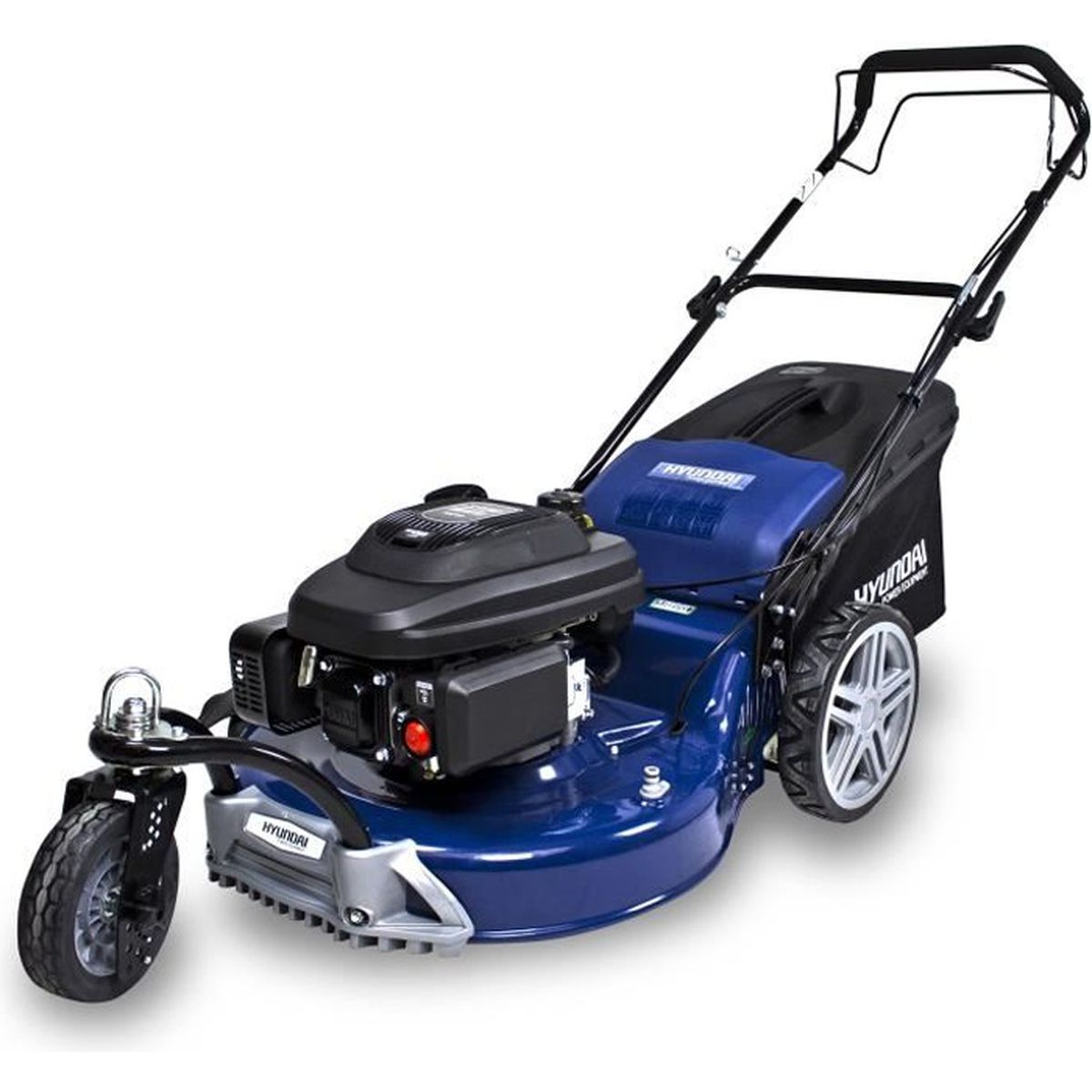 Tondeuse tractée thermique – HYUNDAI HTDT561RP – Largeur de coupe : 55 cm – 3 roues – 196cc Mulching