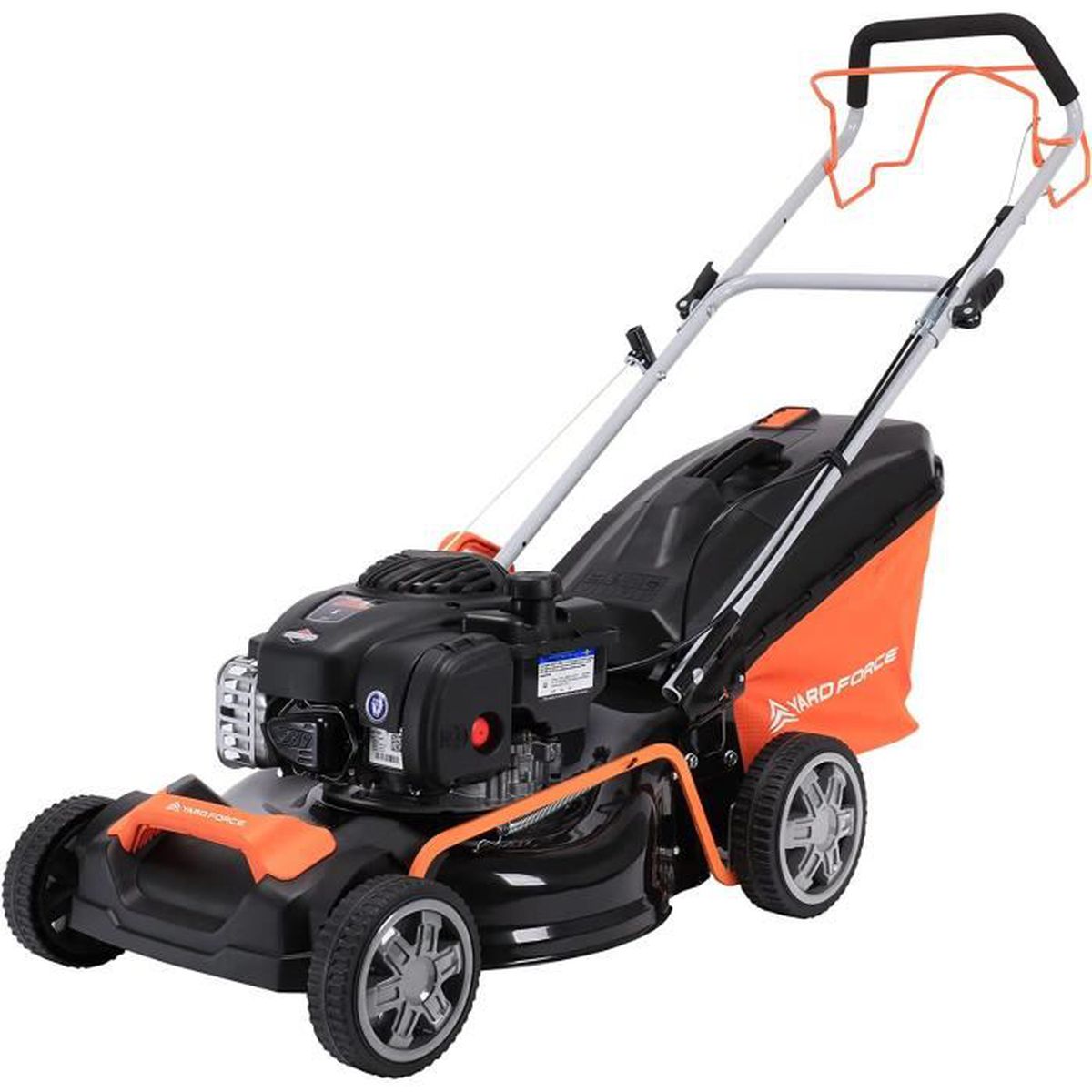 Yard Force Tondeuse à gazon Thermique autopropulsée 125cc de 46cm avec Moteur à essence Briggs Stratton 450E Series GM B46CK3